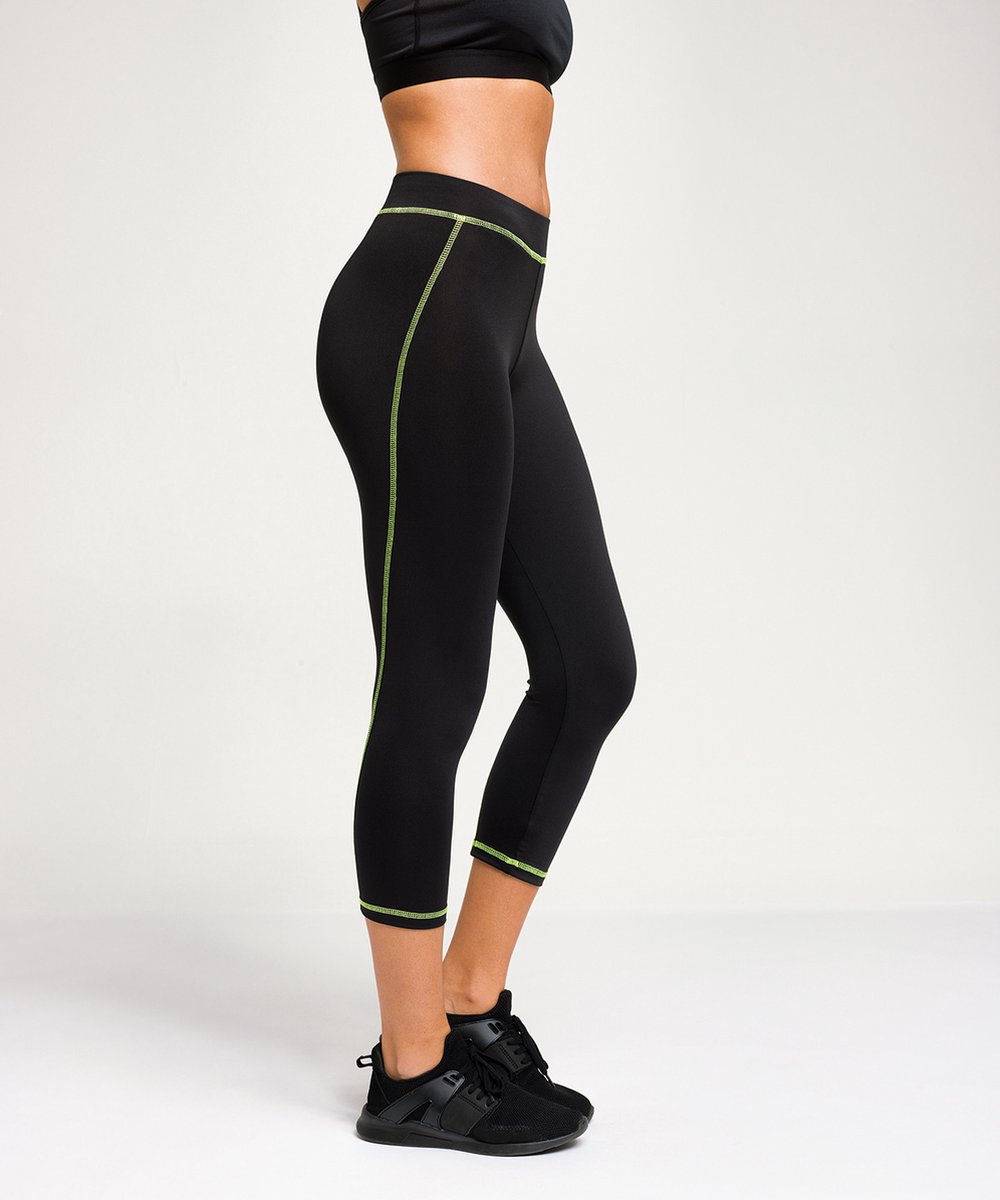 Capri sportlegging - sportlegging dames - hardlooplegging dames - hardloopkleding dames - korte legging dames - driekwart legging dames -