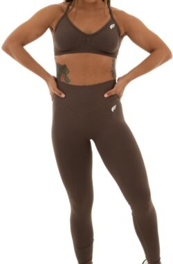 DM Training Pulse Long Set – Sportbeha & High-Waist Legging – Shaping & Squat-Proof – Yoga, Pilates & Fitness Set (bruin)
