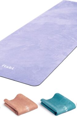 FLXBL Yoga Mat Anti Slip – Eco Yogamat met Antislip Toplaag – Lavender