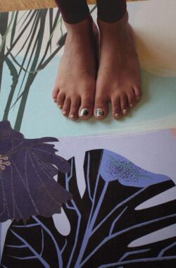 Felicidade yoga mat “Pacific” @studiofelicidade * Eco-friendly * Yoga mat en handdoek in 1 * Machine wasbaar