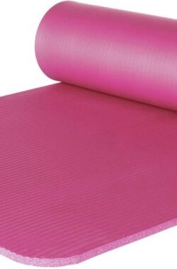 ForzaFit yoga mat met draagriem – Extra dik 12 mm – Roze