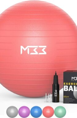 Gymnastiekbal 55-85 cm – Anti-Burst Yogaball voor Fitness, Pilates, en Bureaugebruik