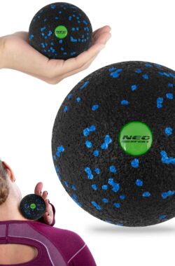 Massage- en fitnessbal NS-965 zwart-blauw