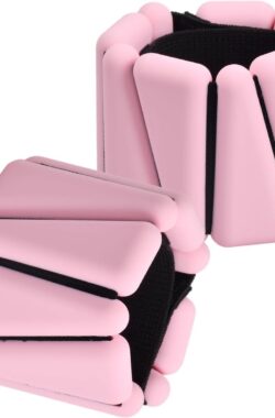 NORDIVAR® – Verstelbare Siliconen Fitnessgewichten voor Yoga & Hardlopen, Pols- en Enkelgewichten Set voor Mannen, Vrouwen en Kinderen (Set van 2, 0.45 kg per stuk)
