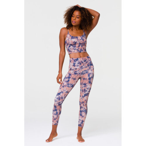 Onzie Midi Yoga Legging Met Hoge Taille - Earth Tie Dye