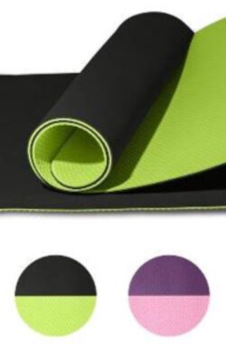 Rankos Sport Fitnessmat – 183 cm x 61 cm x 0.6 cm – Groen – Yoga Mat – Sport Mat – Inclusief draagriem – Hoogwaardige kwaliteit trainingsmat – Anti Slip mat – 100% Huidvriendelijk & Duurzaam