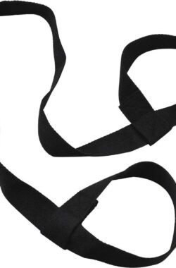 Riem draagband verstelbaar zwart voor yoga mat pilates oefeningen outdoor sportmat