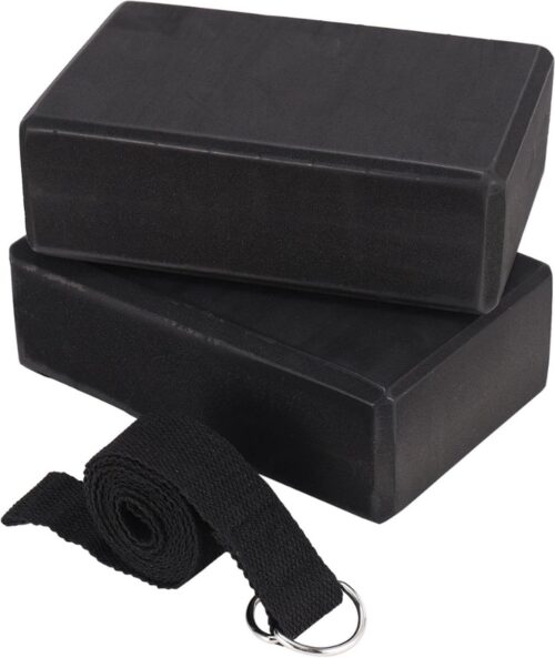 Set van 2 Yoga Blokken met 1 Yoga Riem van 1,8 m