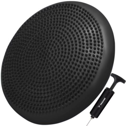 Trizand Sensorimotorisch Balanskussen met Pomp - Zwart - 34 cm - PVC