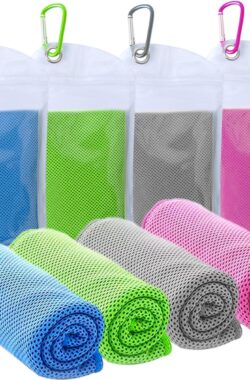 Verkoelende handdoek, ijshanddoek, ademend, koele handdoek, microvezel handdoek voor yoga, fitnessstudio, training, sport, fitness, hardlopen, kamperen, wandelen (100 x 30 cm)