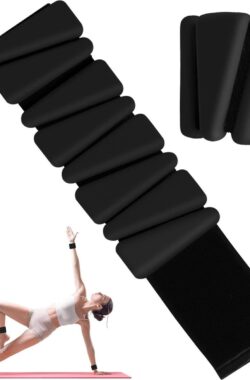 Verstelbare siliconen polsgewichten voor dames en heren – yoga pilates zwembadoefeningen – 2-delige set 00.9 kg .
