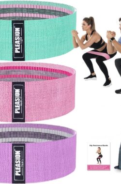 Weerstandsbanden Set voor Heupen en Benen – 3 Niveaus Weerstand – Fitnessbanden voor Yoga en Pilates