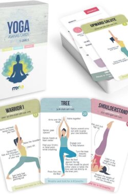 Yogakaarten set van 50 voor beginners & gevorderden – Leer yoga houdingen en oefeningen