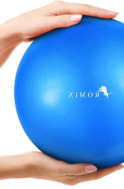 Zachte anti-burst mini-oefenbal 23 cm – Antislip opblaasbare fitnessbal voor volwassenen – Core krachttraining en stabiliteit – Geschikt voor fysiotherapie, balans, yoga, barre en thuis gym