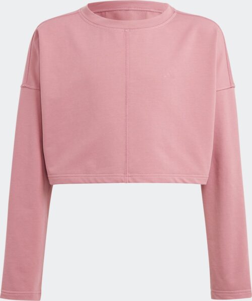 adidas Performance Yoga AEROREADY Cropped Sweatshirt - Kinderen - Roze - 140