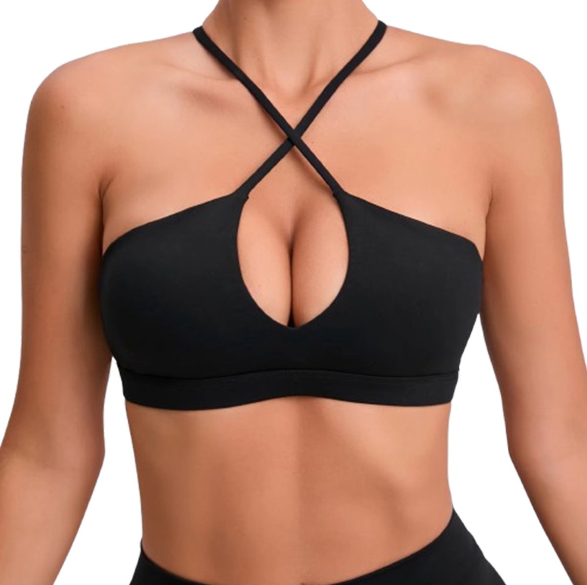 Sexy Cross Back Sportbeha - Yoga - Fitness - BH - Beha - Sport - Topje - Zwart